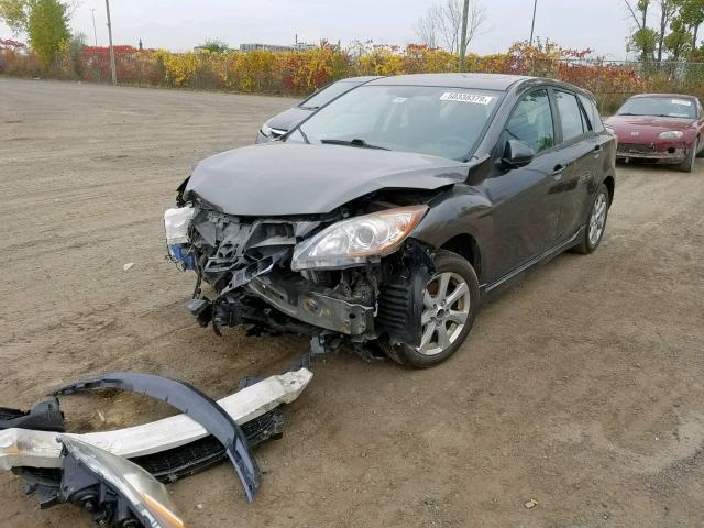 JM1BL1L57B1425550 - 2011 MAZDA 3 S CHARCOAL photo 2