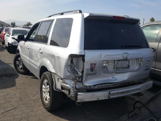 5FNYF182X8B025823 - 2008 HONDA PILOT VP SILVER photo 3