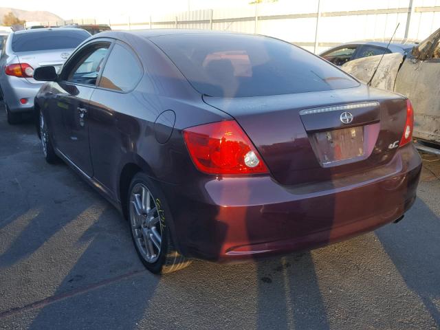 JTKDE177360083887 - 2006 TOYOTA SCION TC ბურგუნდია ფოტო 3