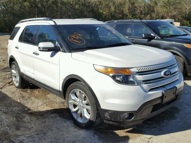 1FM5K7F80FGA61298 - 2015 FORD EXPLORER L WHITE photo 1