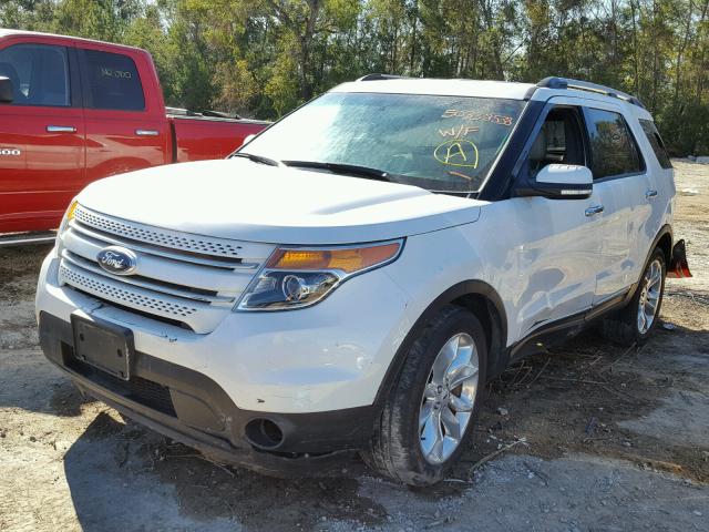 1FM5K7F80FGA61298 - 2015 FORD EXPLORER L WHITE photo 2