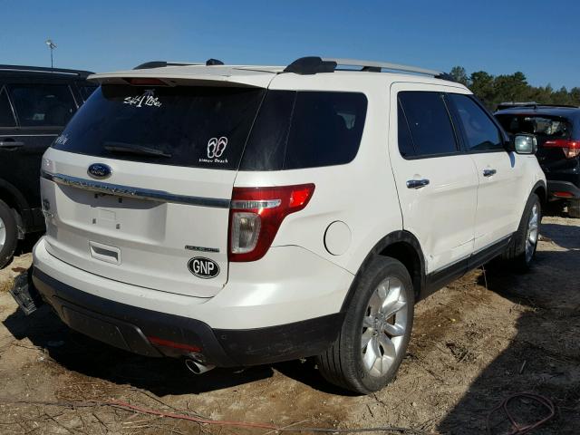 1FM5K7F80FGA61298 - 2015 FORD EXPLORER L WHITE photo 4