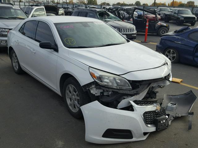 1G11A5SL1EF229645 - 2014 CHEVROLET MALIBU LS WHITE photo 1