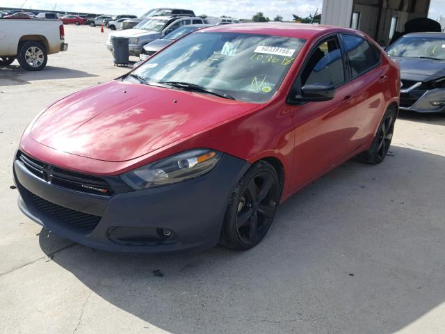 1C3CDFBB9ED906722 - 2014 DODGE DART SXT RED photo 2