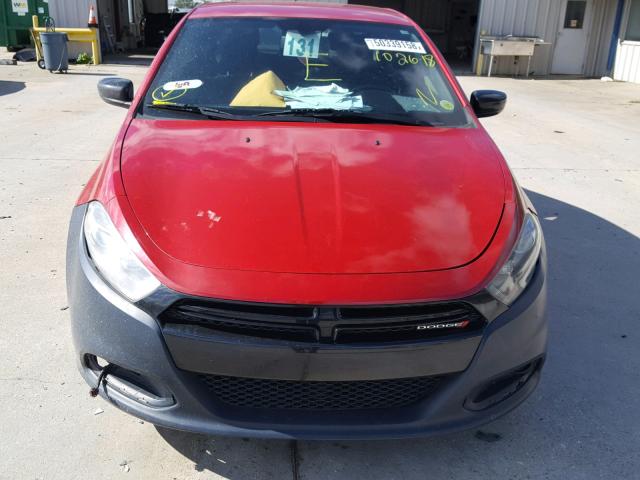 1C3CDFBB9ED906722 - 2014 DODGE DART SXT RED photo 9