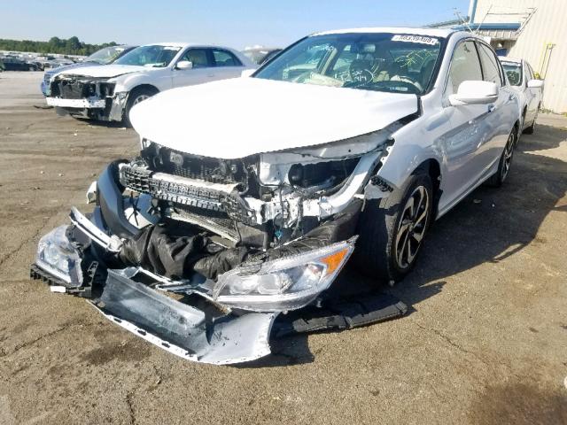 1HGCR3F8XHA029577 - 2017 HONDA ACCORD EXL WHITE photo 2