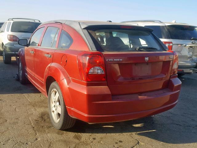 1B3HB48B38D685563 - 2008 DODGE CALIBER SX BURGUNDY photo 3