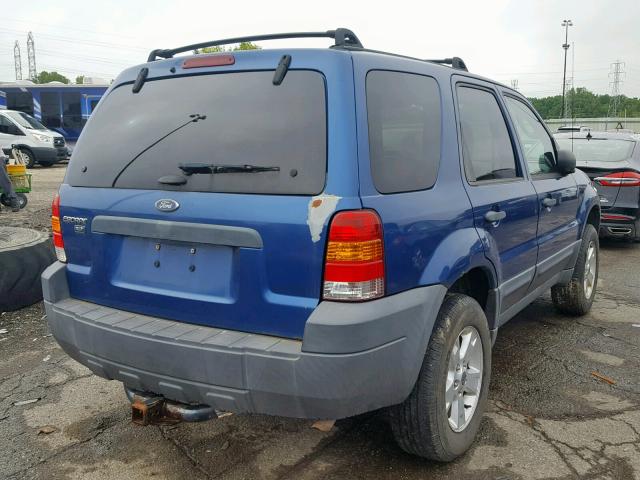 1FMYU03Z27KA19466 - 2007 FORD ESCAPE XLT BLUE photo 4