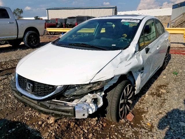 19XFB2F94EE050453 - 2014 HONDA CIVIC EXL 白色 照片 2