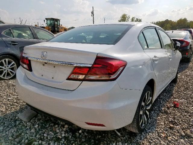 19XFB2F94EE050453 - 2014 HONDA CIVIC EXL 白色 照片 4
