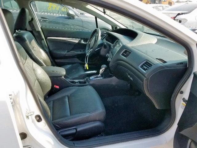 19XFB2F94EE050453 - 2014 HONDA CIVIC EXL 白色 照片 5
