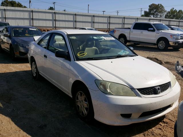 1HGEM22184L039789 - 2004 HONDA CIVIC DX V WHITE photo 1