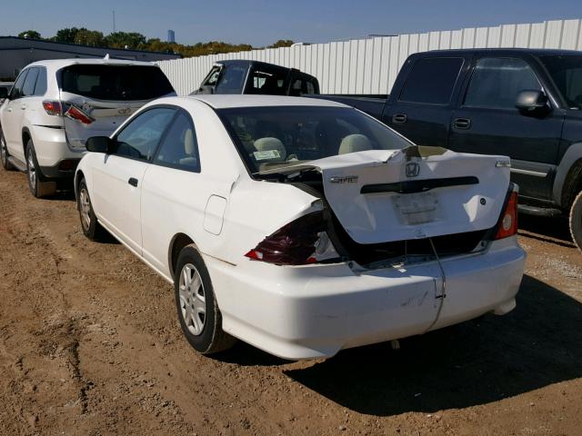 1HGEM22184L039789 - 2004 HONDA CIVIC DX V WHITE photo 3