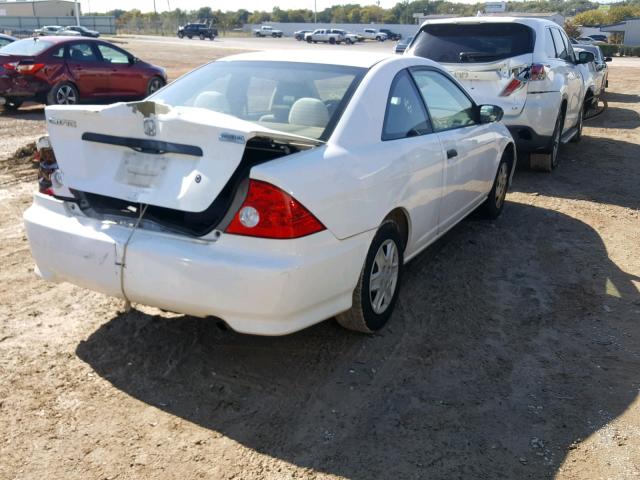 1HGEM22184L039789 - 2004 HONDA CIVIC DX V WHITE photo 4