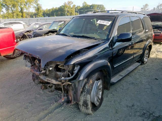 5TDBT48A55S244753 - 2005 TOYOTA SEQUOIA LI BLACK photo 2