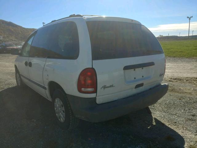 2P4FP253XXR458905 - 1999 PLYMOUTH VOYAGER WHITE photo 3