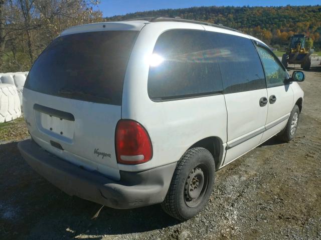 2P4FP253XXR458905 - 1999 PLYMOUTH VOYAGER WHITE photo 4