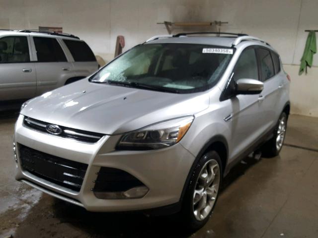 1FMCU0J9XDUA58559 - 2013 FORD ESCAPE TIT SILVER photo 2