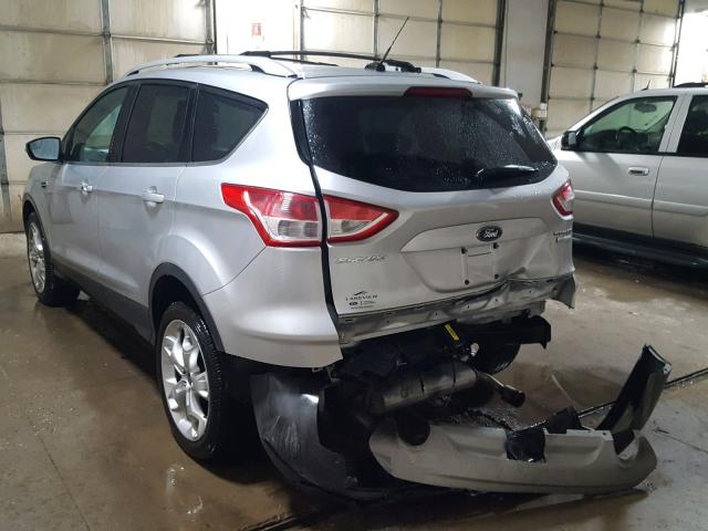 1FMCU0J9XDUA58559 - 2013 FORD ESCAPE TIT SILVER photo 3