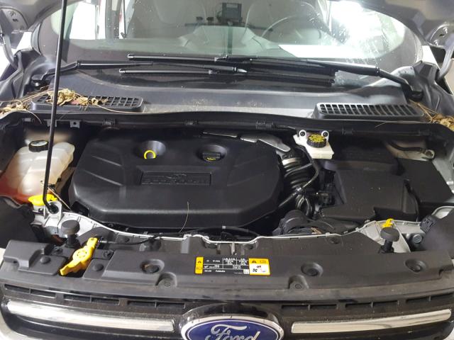 1FMCU0J9XDUA58559 - 2013 FORD ESCAPE TIT SILVER photo 7