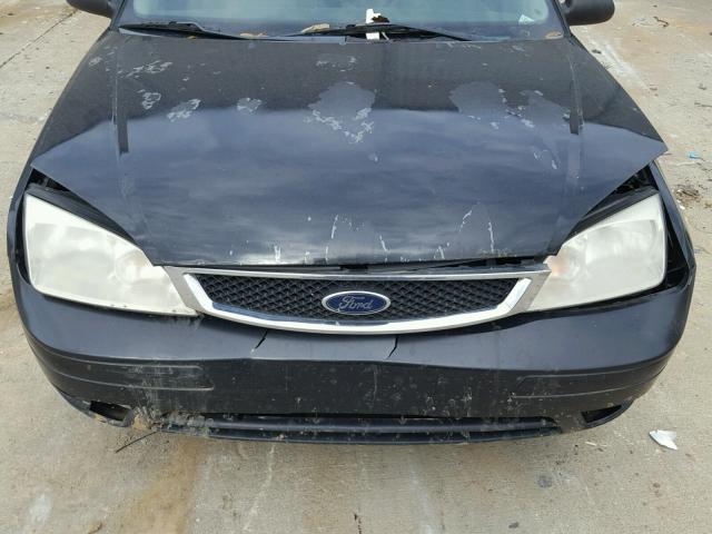 1FAFP34N36W247280 - 2006 FORD FOCUS ZX4 BLACK photo 7