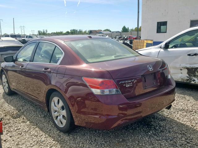 1HGCP2F82AA144681 - 2010 HONDA ACCORD EXL BURGUNDY photo 3