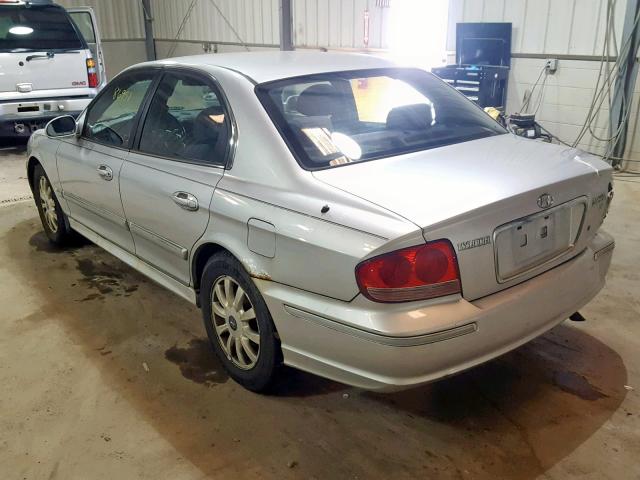 KMHWF35H93A906117 - 2003 HYUNDAI SONATA GLS SILVER photo 3