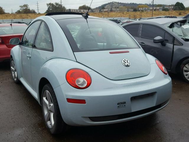 3VWRW3AG5AM018928 - 2010 VOLKSWAGEN NEW BEETLE BLUE photo 3