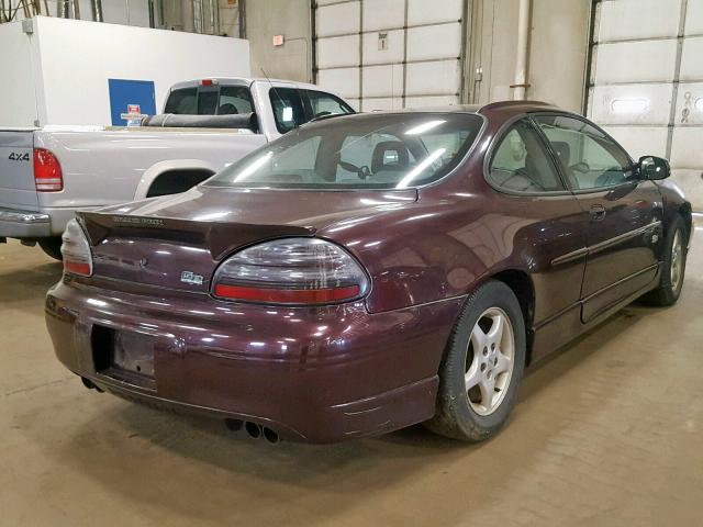 1G2WR12172F218842 - 2002 PONTIAC GRAND PRIX MAROON photo 4