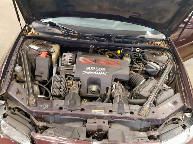 1G2WR12172F218842 - 2002 PONTIAC GRAND PRIX MAROON photo 7