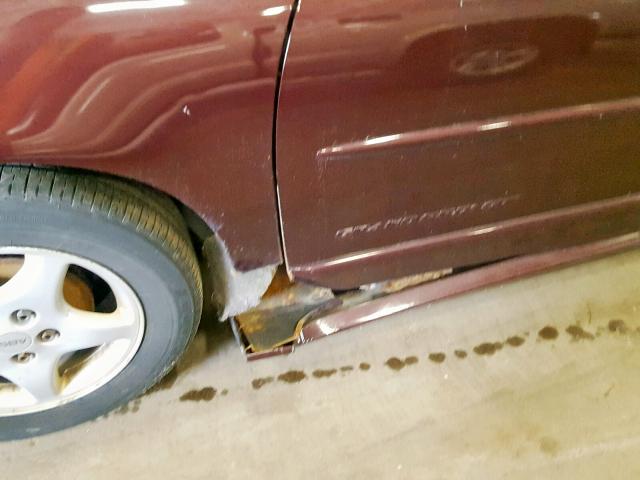 1G2WR12172F218842 - 2002 PONTIAC GRAND PRIX MAROON photo 9