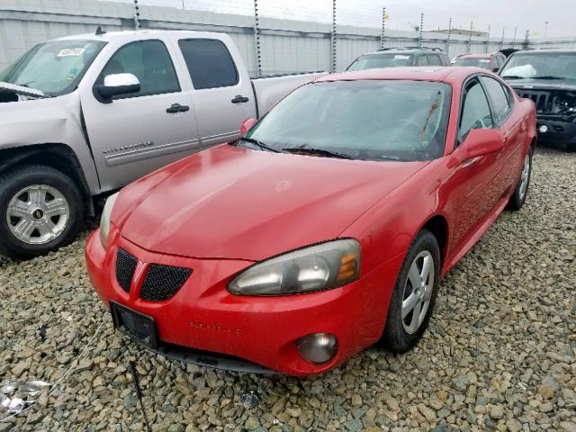 2G2WP552281143095 - 2008 PONTIAC GRAND PRIX RED photo 2