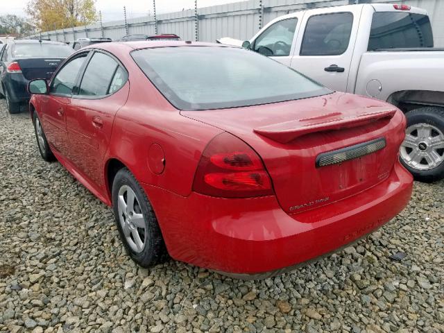 2G2WP552281143095 - 2008 PONTIAC GRAND PRIX RED photo 3