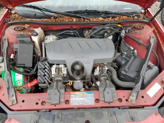 2G2WP552281143095 - 2008 PONTIAC GRAND PRIX RED photo 7