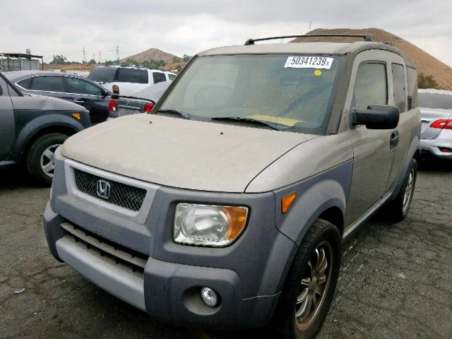 5J6YH18523L000614 - 2003 HONDA ELEMENT EX GRAY photo 2