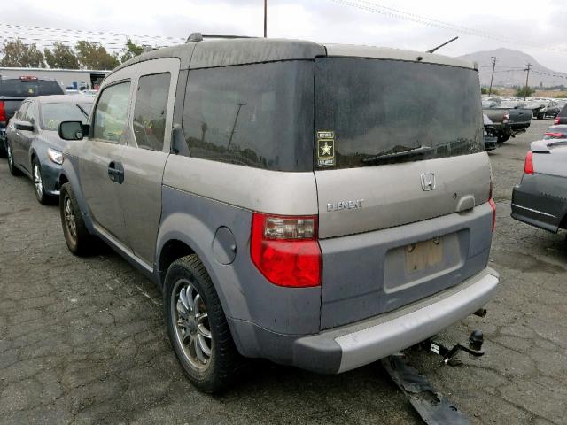 5J6YH18523L000614 - 2003 HONDA ELEMENT EX GRAY photo 3