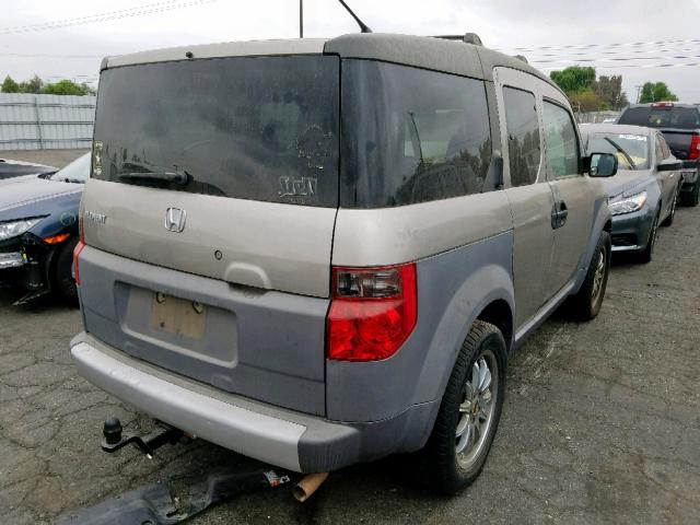 5J6YH18523L000614 - 2003 HONDA ELEMENT EX GRAY photo 4