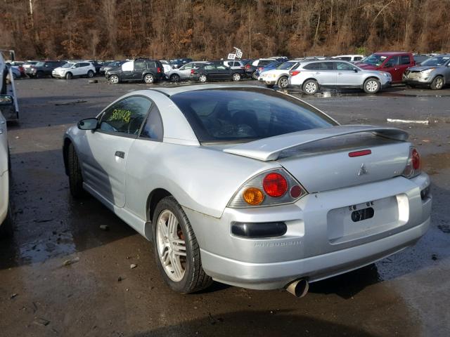 4A3AC84H73L031308 - 2003 MITSUBISHI ECLIPSE GT SILVER photo 3