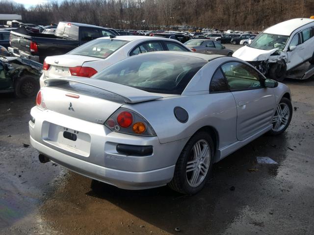 4A3AC84H73L031308 - 2003 MITSUBISHI ECLIPSE GT SILVER photo 4