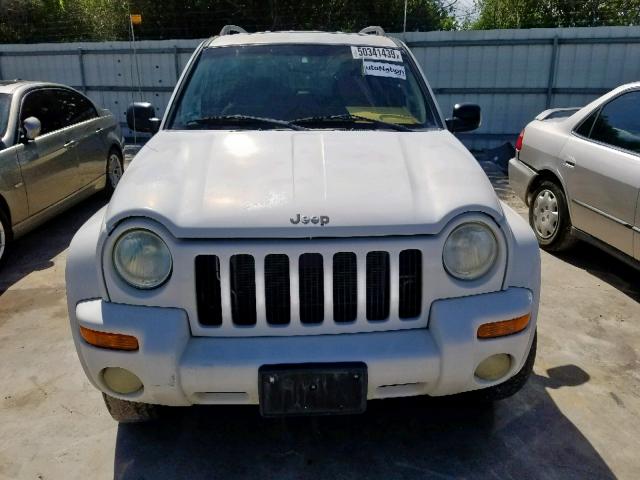 1J4GK58K23W536214 - 2003 JEEP LIBERTY LI WHITE photo 9