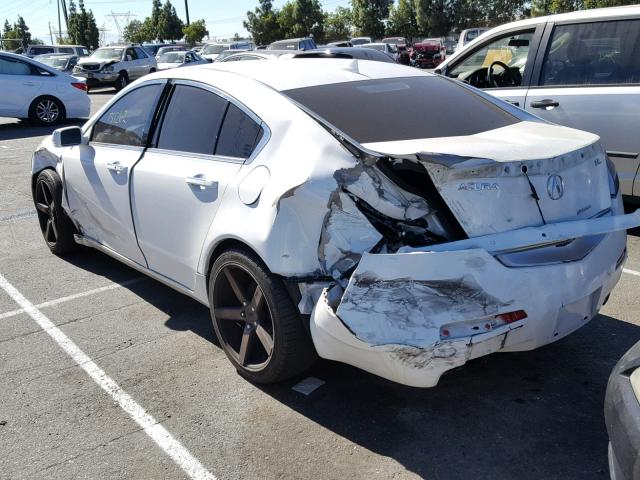 19UUA96579A005453 - 2009 ACURA TL WHITE photo 3