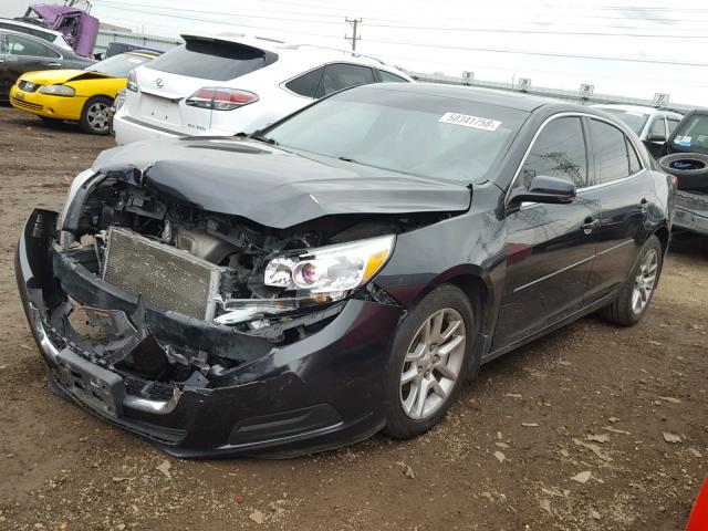 1G11C5SL0EF156858 - 2014 CHEVROLET MALIBU 1LT BLACK photo 2