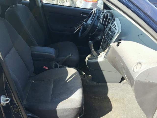 2T1KY38E63C010125 - 2003 TOYOTA MATRIX XRS BLUE photo 5