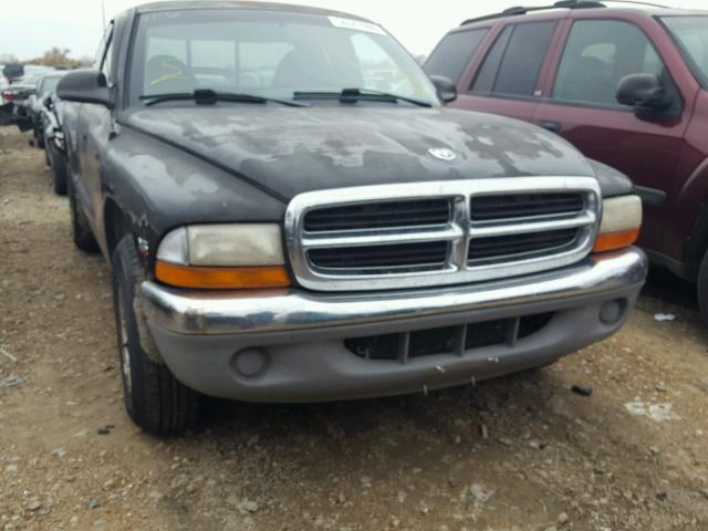 1B7GL23X0VS202133 - 1997 DODGE DAKOTA BLACK photo 9