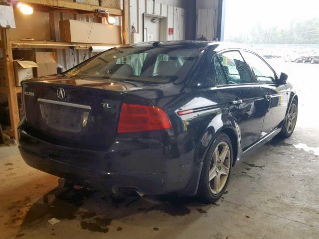 19UUA66286A000486 - 2006 ACURA 3.2TL BLACK photo 4