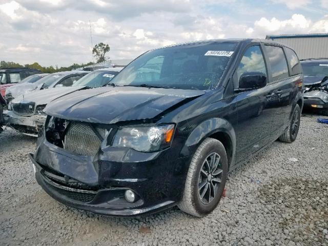 2C4RDGBG3JR200828 - 2018 DODGE GRAND CARA BLACK photo 2