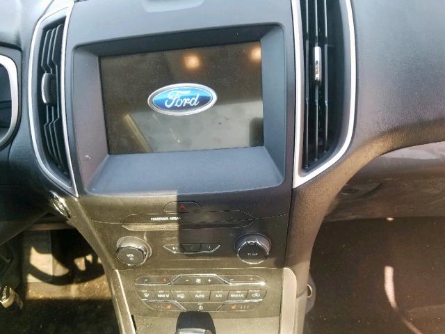 2FMPK4J99GBB73467 - 2016 FORD EDGE SEL WHITE photo 9