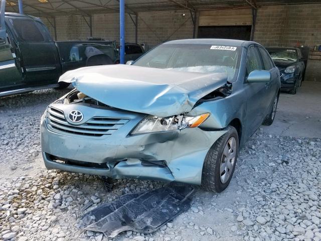 4T4BE46K99R103483 - 2009 TOYOTA CAMRY BASE GREEN photo 2