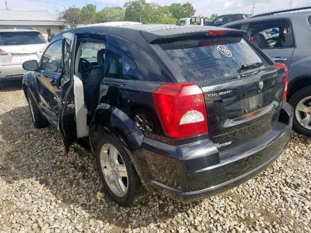 1B3HB48B07D337654 - 2007 DODGE CALIBER SX BLACK photo 3