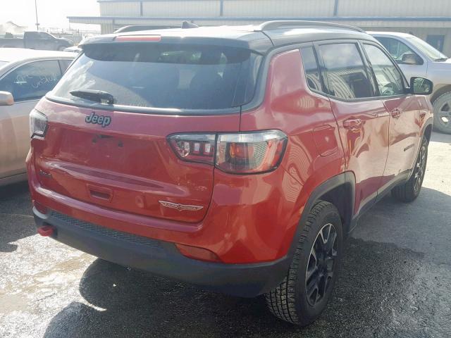 3C4NJDDB5KT659218 - 2019 JEEP COMPASS TR RED photo 4